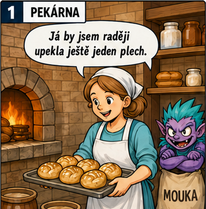 Komiksový panel 1