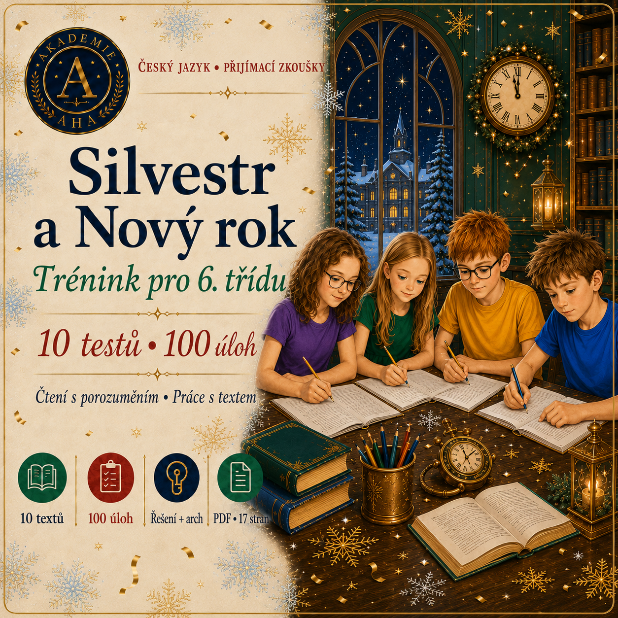 Silvestr a Nový rok – trénink z českého jazyka