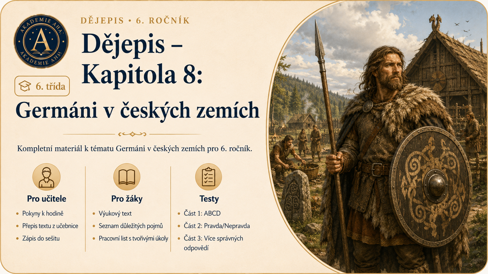 Dějepis – Kapitola 8: Germáni v českých zemích