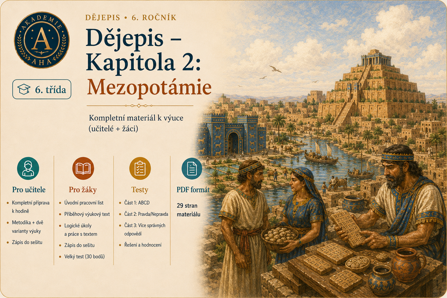 Dějepis – Starověk – Kapitola 2: Mezopotámie