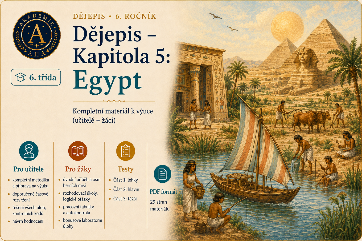 Dějepis – Starověk – Kapitola 5: Egypt
