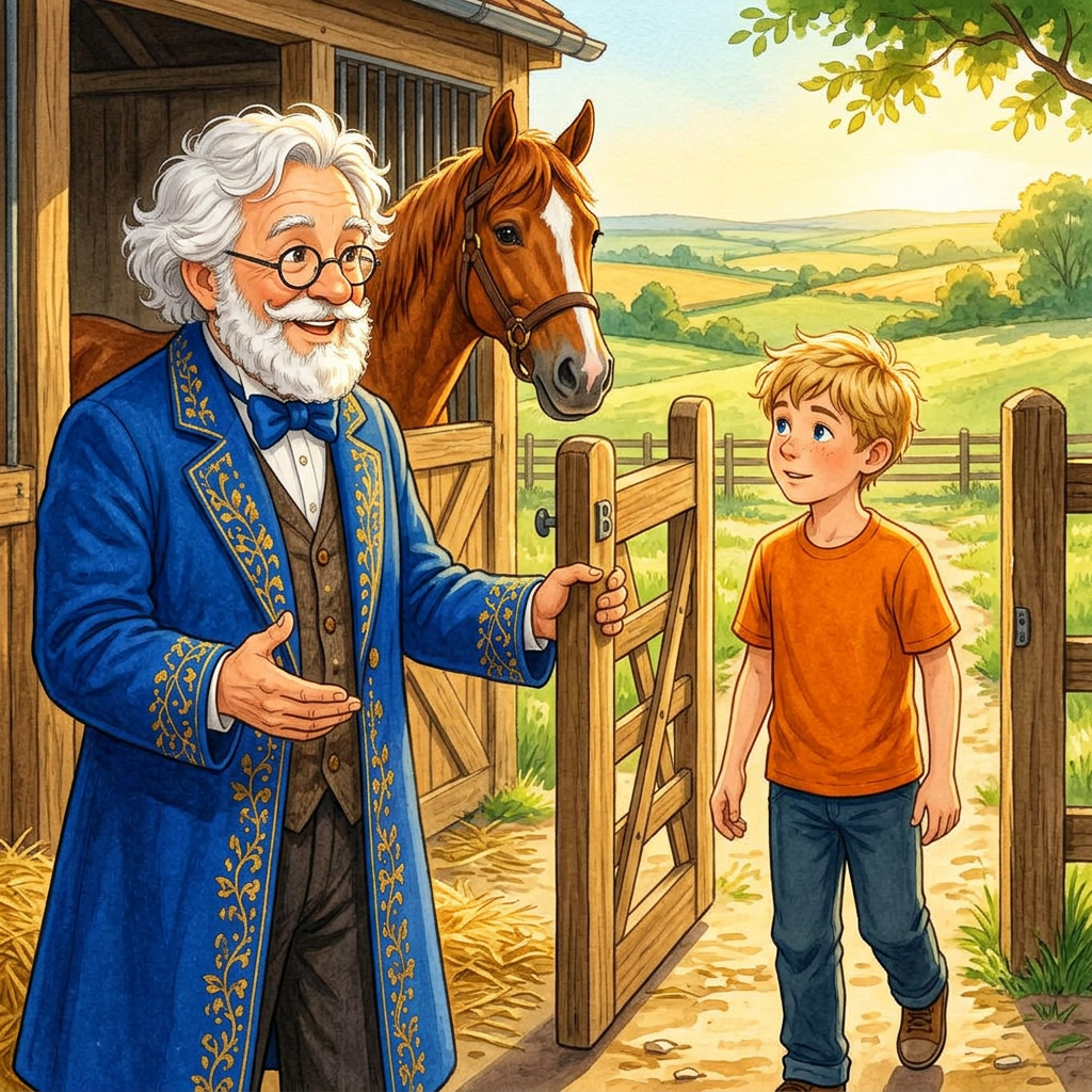 Ilustrace z vesnice vyjmenovaných slov po B