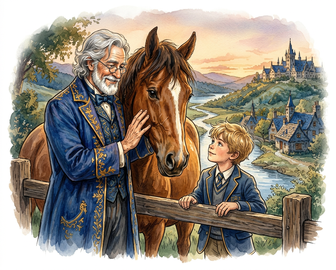 Ilustrace z vesnice vyjmenovaných slov po B